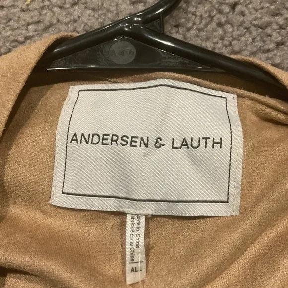 NWT Anthropologie Faux Suede Suede Fringe Poncho x Andersen and Lauth One Size